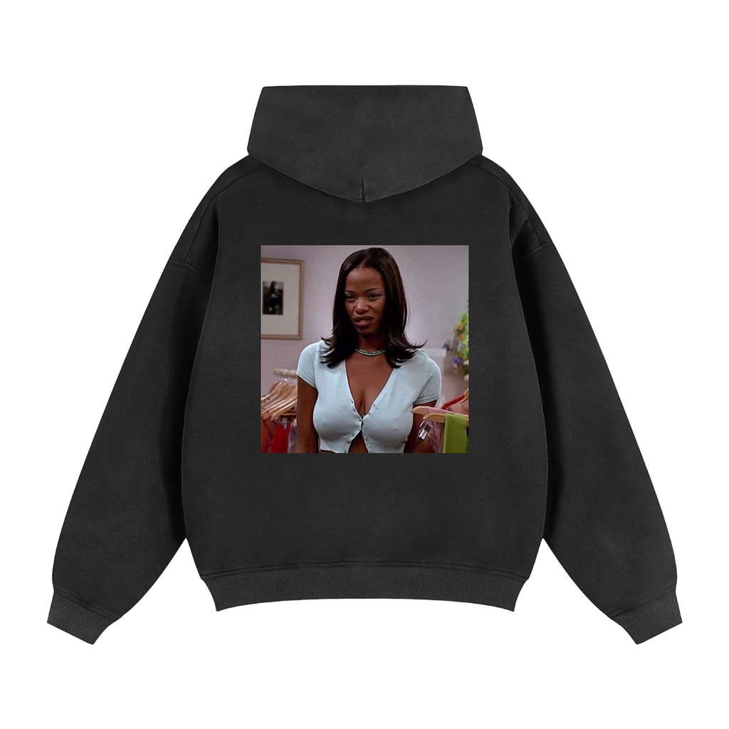 Sunfade Two-way Zipper Boxy Fleece Hoodie