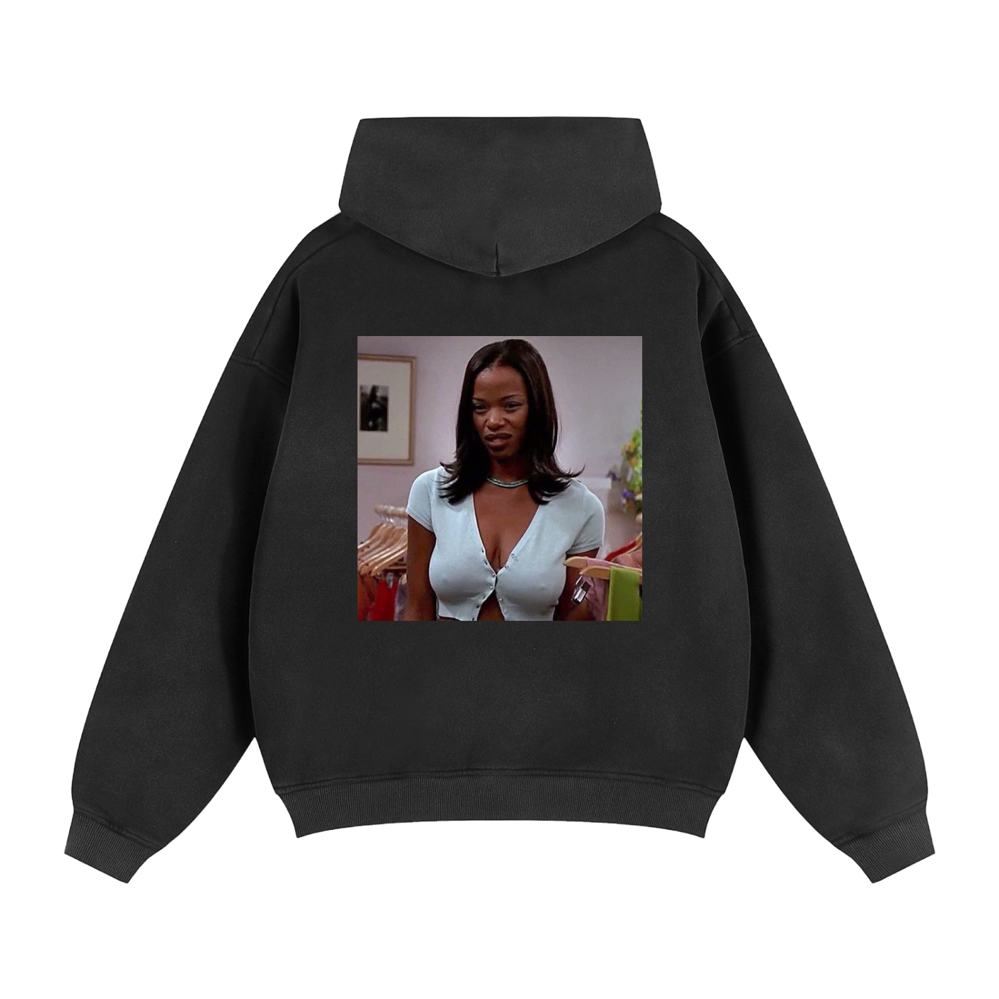 Sunfade Two-way Zipper Boxy Fleece Hoodie