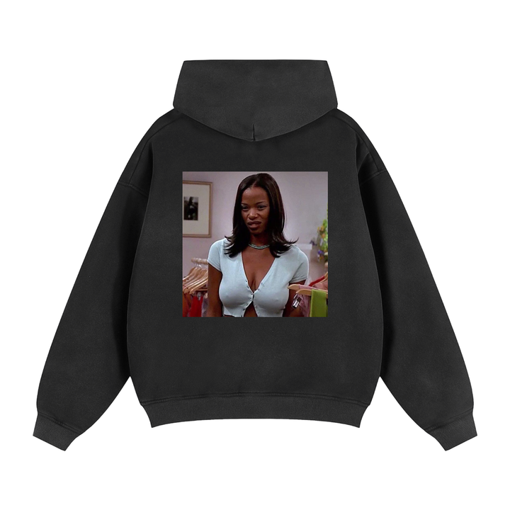 Sunfade Two-way Zipper Boxy Fleece Hoodie