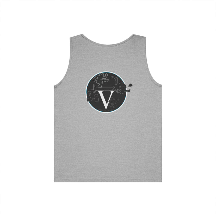 Unisex Heavy Cotton Tank Top with Minimalist Design, Casual Summer Wear, Everyday Essential, Gym Workout, Layering Piece
