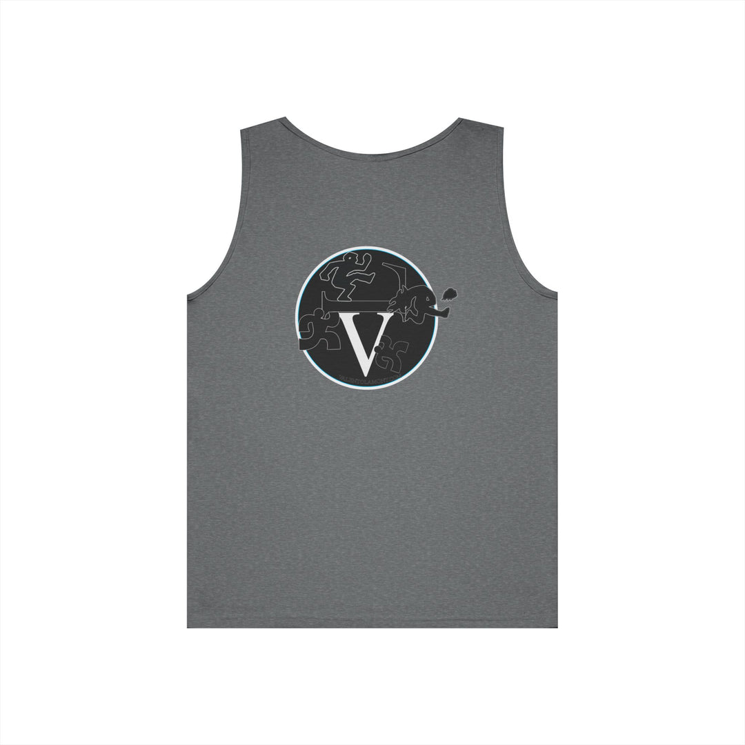 Unisex Heavy Cotton Tank Top with Minimalist Design, Casual Summer Wear, Everyday Essential, Gym Workout, Layering Piece