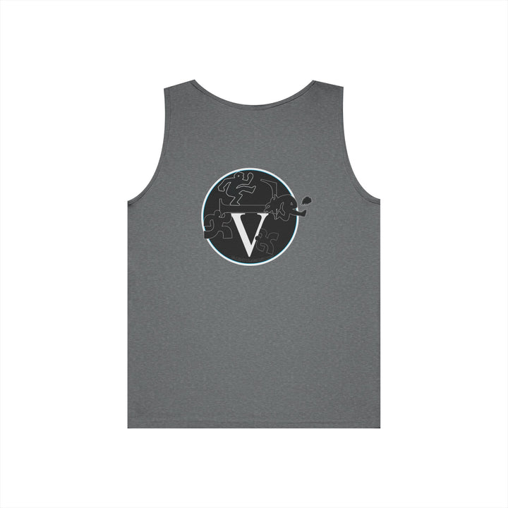 Unisex Heavy Cotton Tank Top with Minimalist Design, Casual Summer Wear, Everyday Essential, Gym Workout, Layering Piece