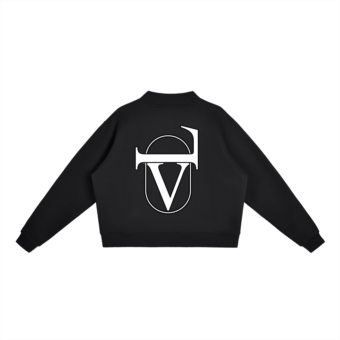 Essential Fleece Mock-Neck Crew Sweatshirt