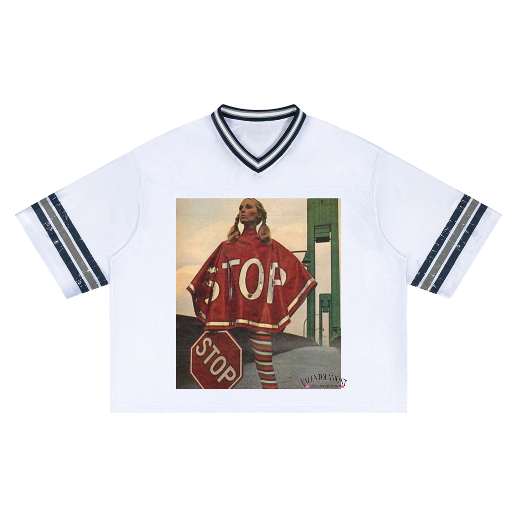 Unisex Boxy Striped Soccer Jersey