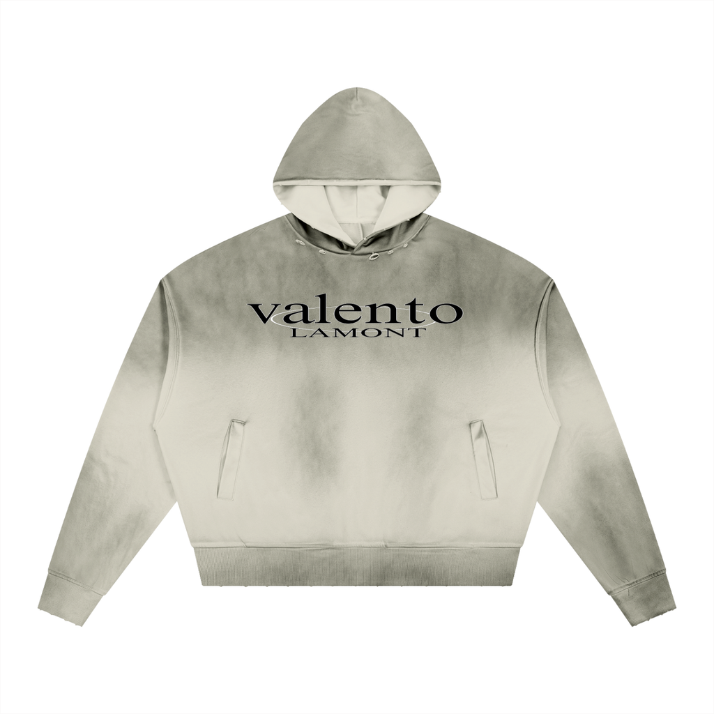 Unisex Sunfade Distressed Boxy Hoodie