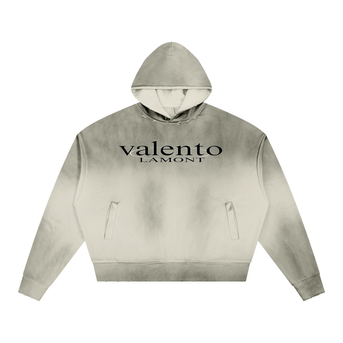 Unisex Sunfade Distressed Boxy Hoodie
