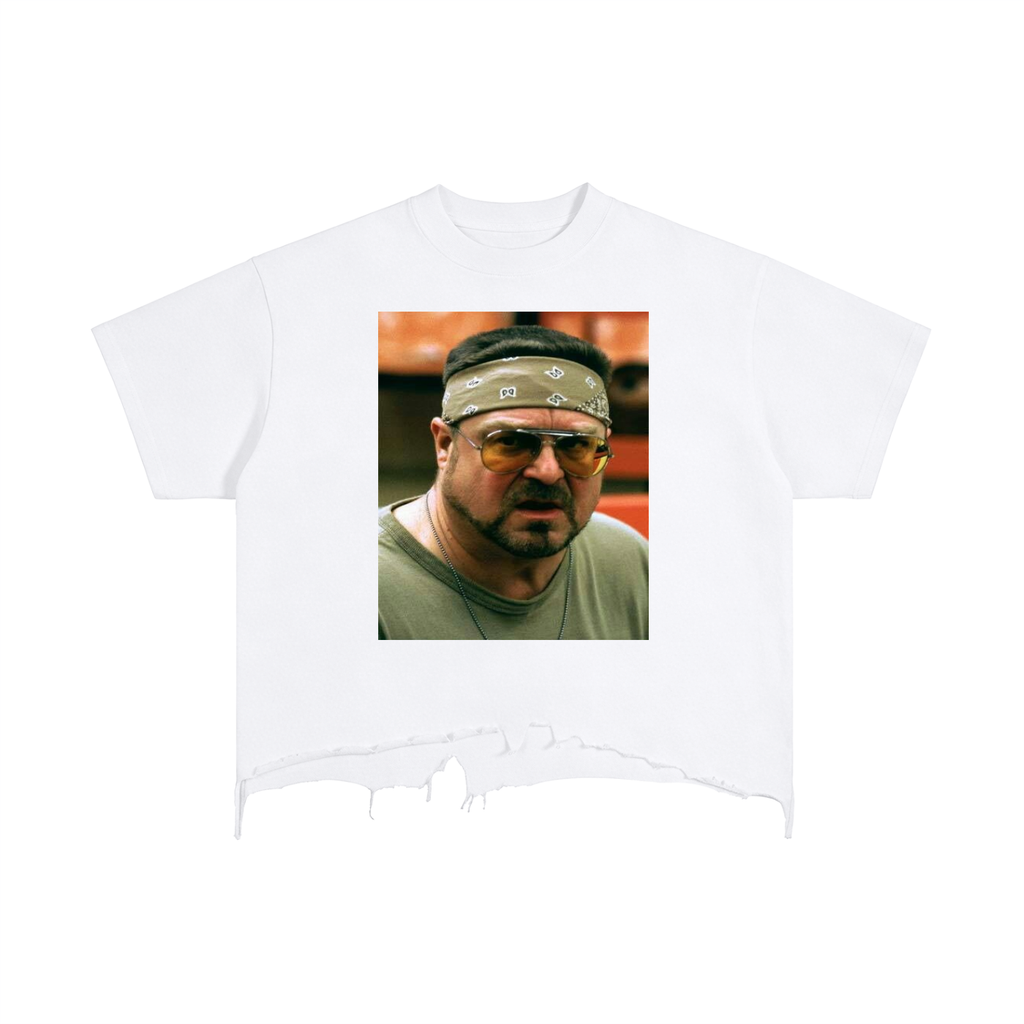 Vintage Wash Boxy Distressed Hem T-Shirt