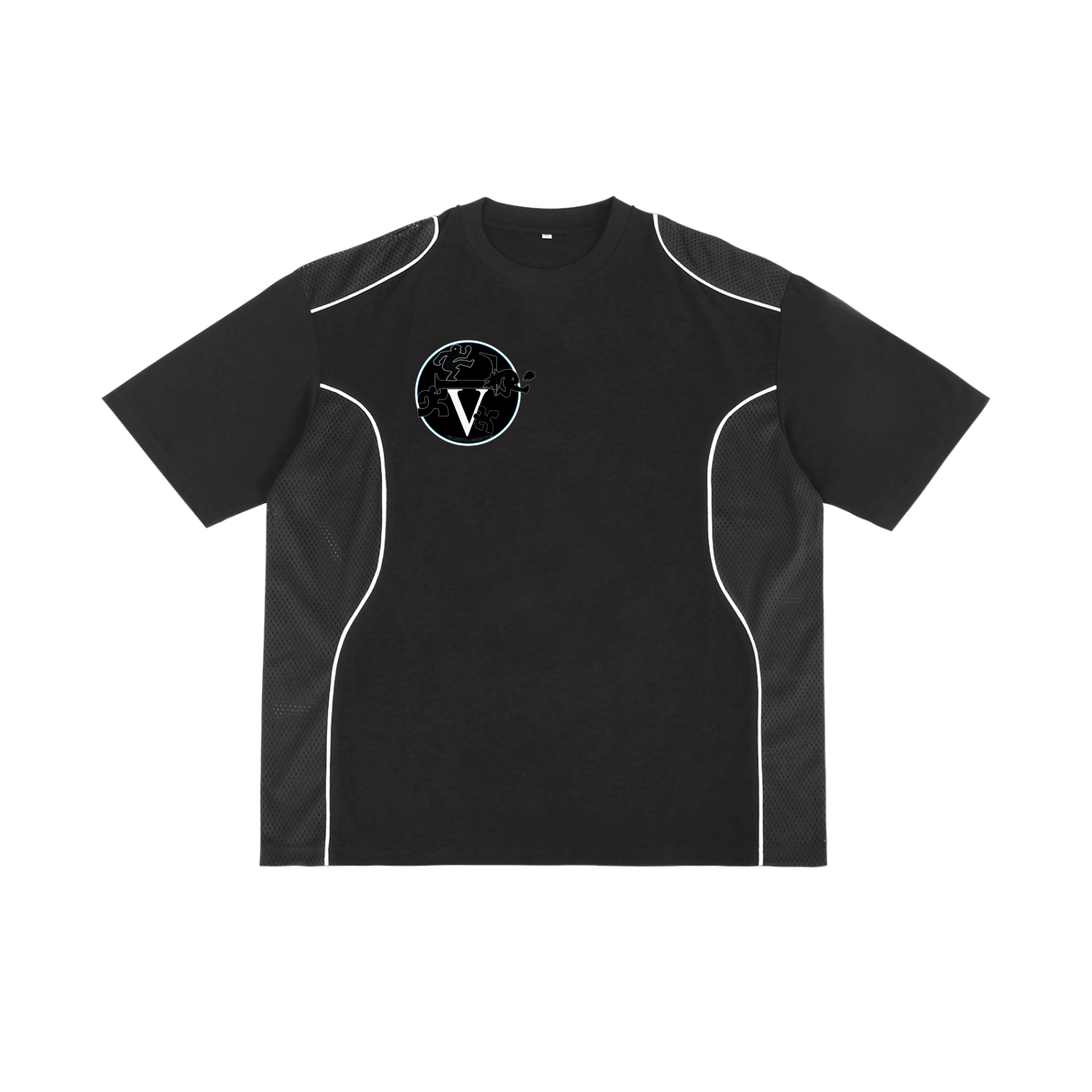 Contrast Piped Panel T-Shirt