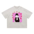 Vintage Washed Distressed Boxy Oversized T-Shirt