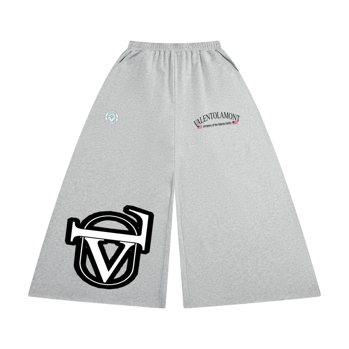 Women's Raw Edge Wide Leg Sweatpants