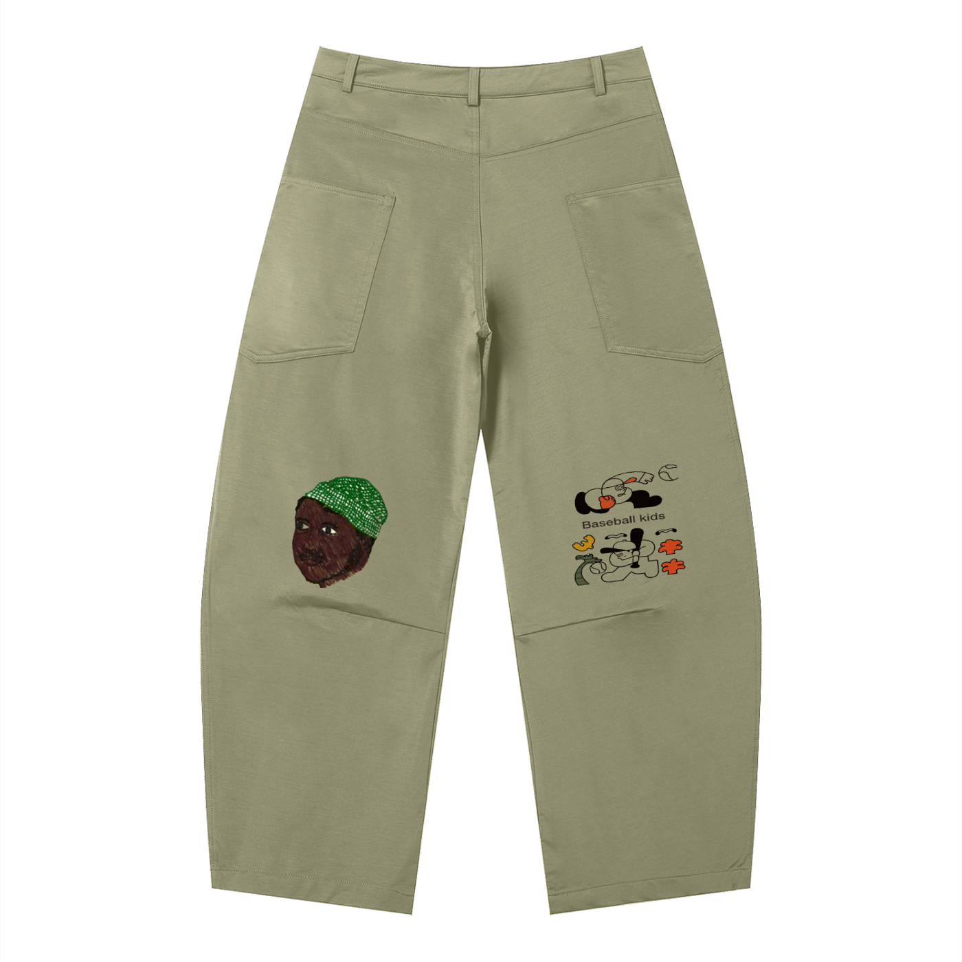 Men's Barrel Leg Pants