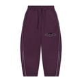 V Piping Fleece Barrel Leg Sweatpants