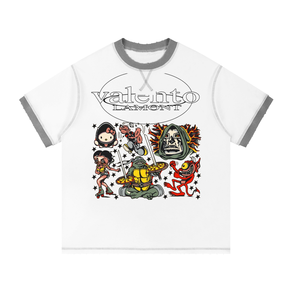 Unisex Contrast-Stitched Ringer T-Shirt