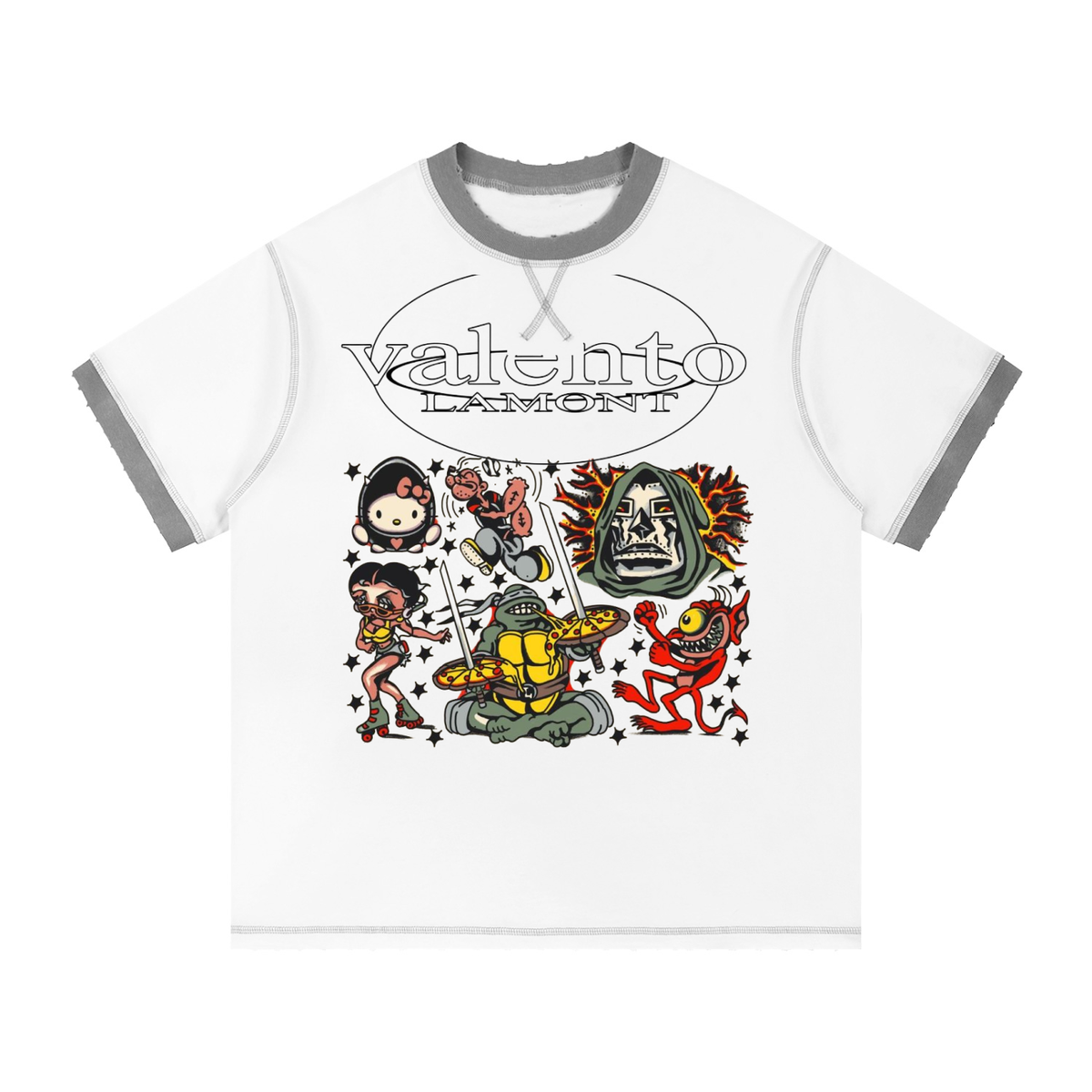 Unisex Contrast-Stitched Ringer T-Shirt