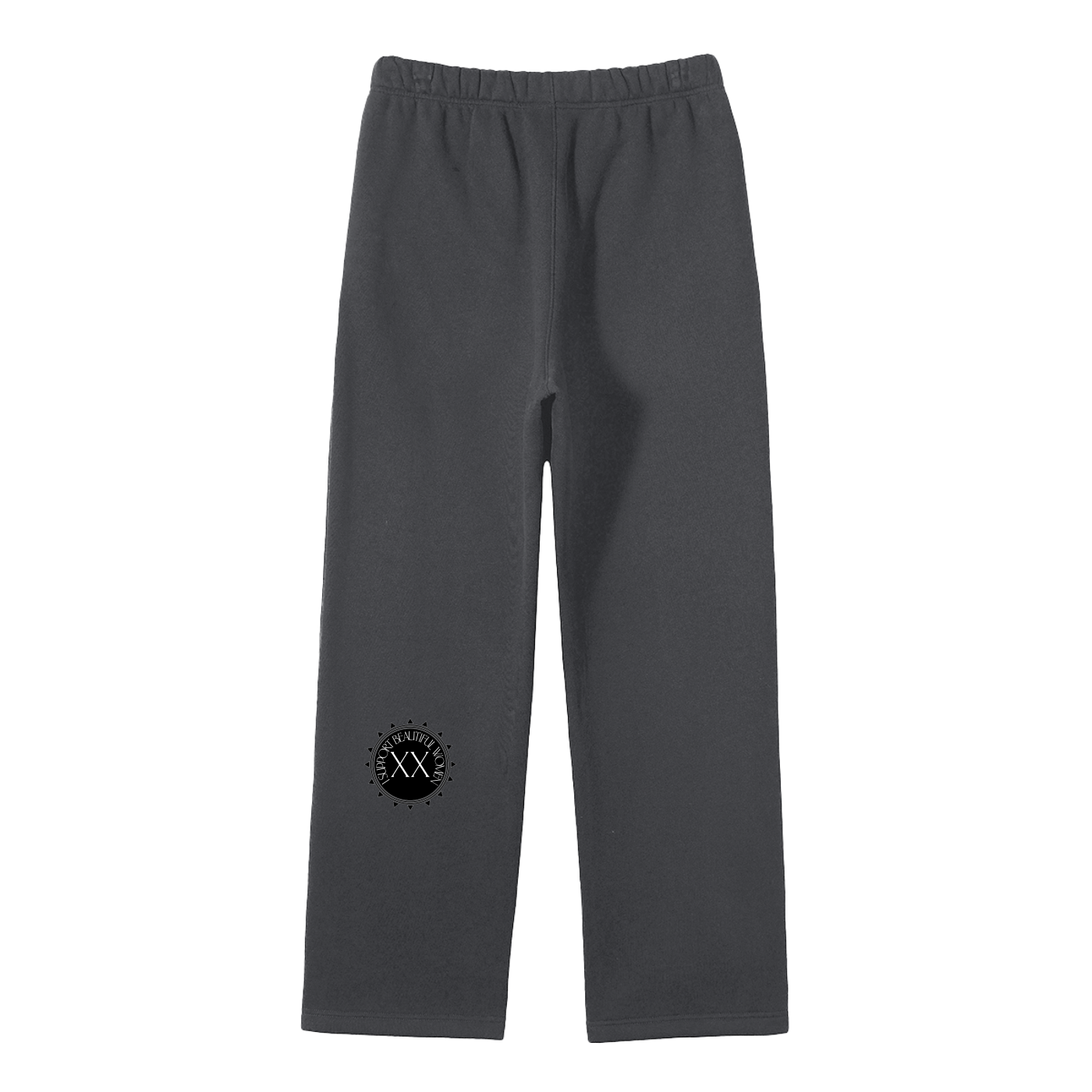 Unisex Solid Color Fleece Straight Leg Pants