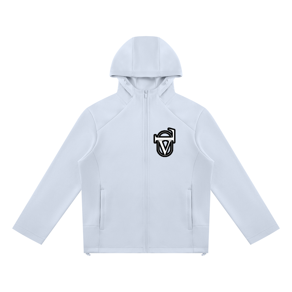 Unisex Paneled Full Zip Hoodie