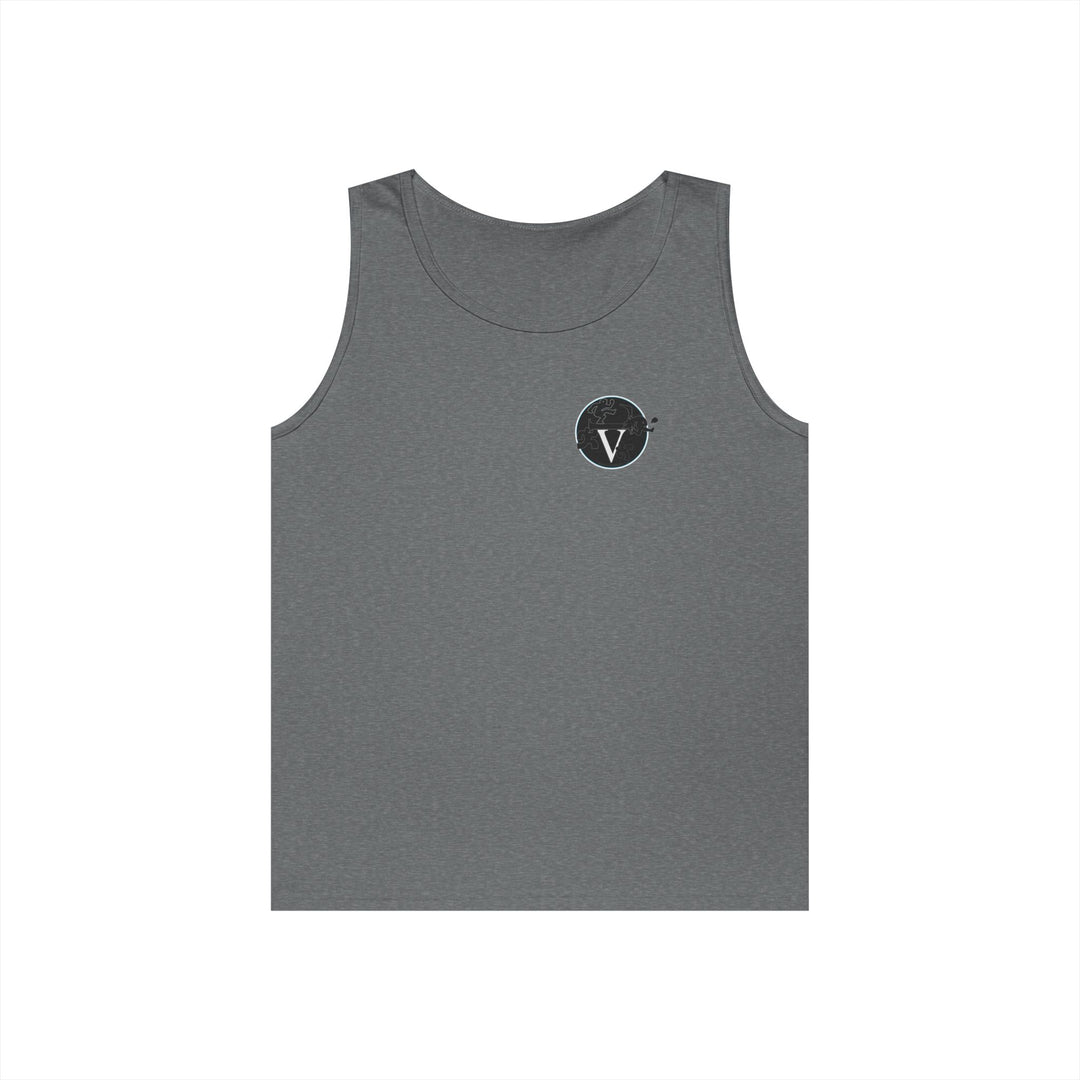 Unisex Heavy Cotton Tank Top with Minimalist Design, Casual Summer Wear, Everyday Essential, Gym Workout, Layering Piece