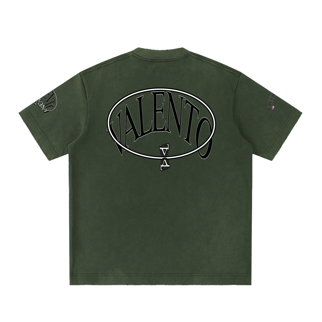 Heavyweight Vintage Washed Frayed T-Shirt