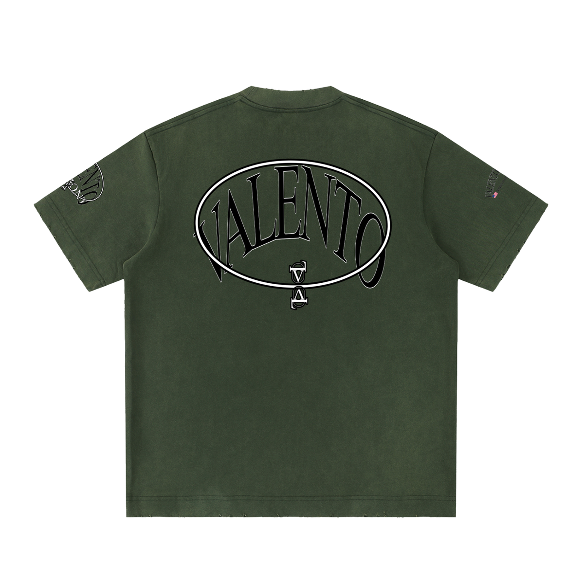 Heavyweight Vintage Washed Frayed T-Shirt