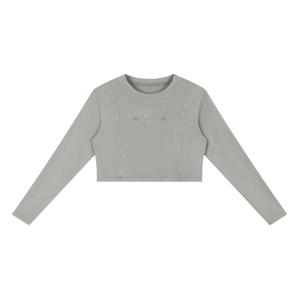 Women's Mineral Wash Crop Sweatshirt