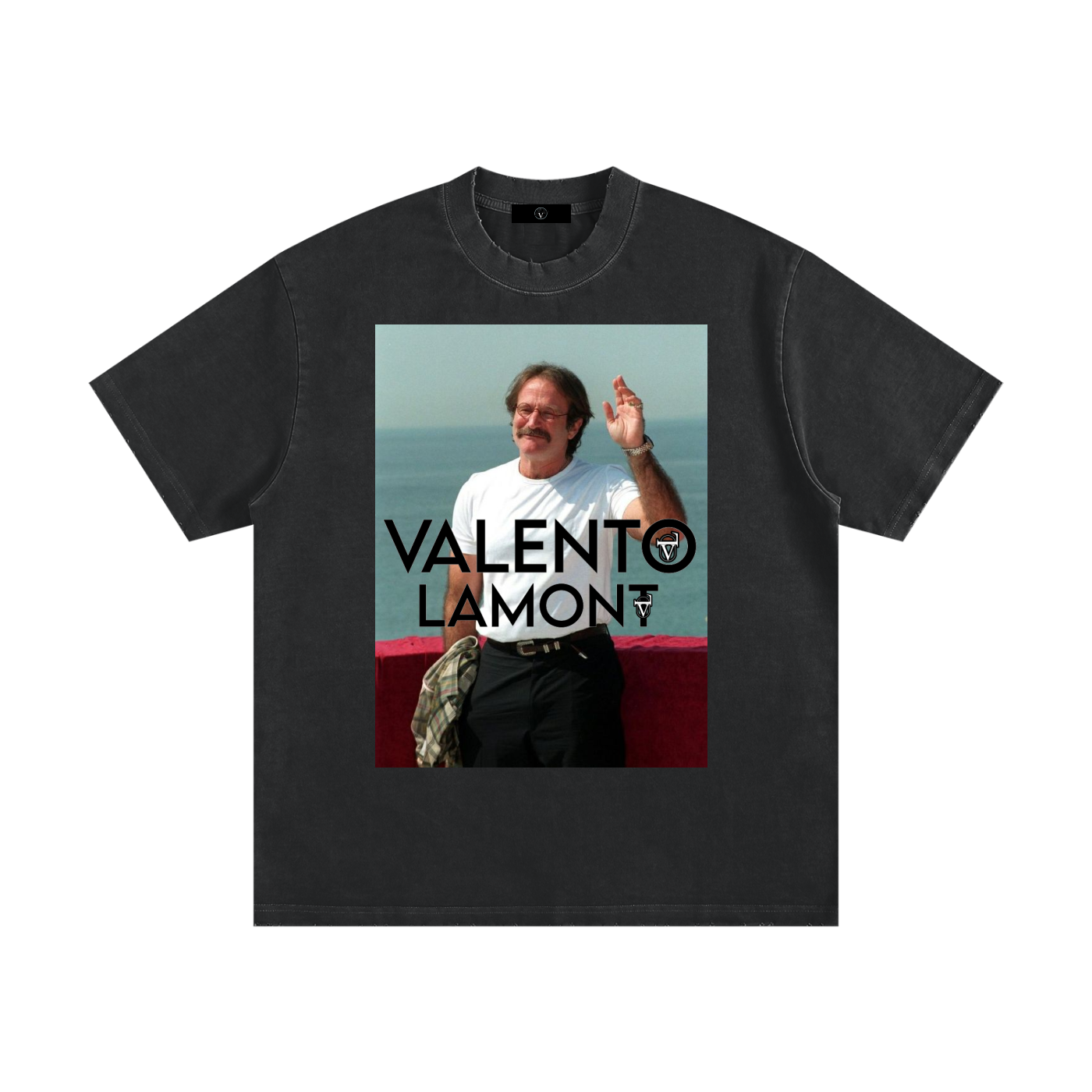 Heavyweight Vintage Washed Frayed T-Shirt