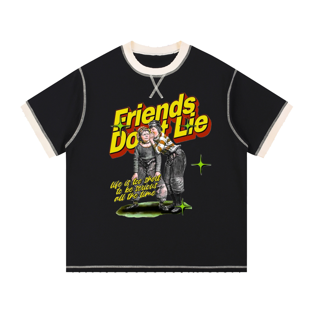 Unisex Contrast-Stitched Ringer T-Shirt