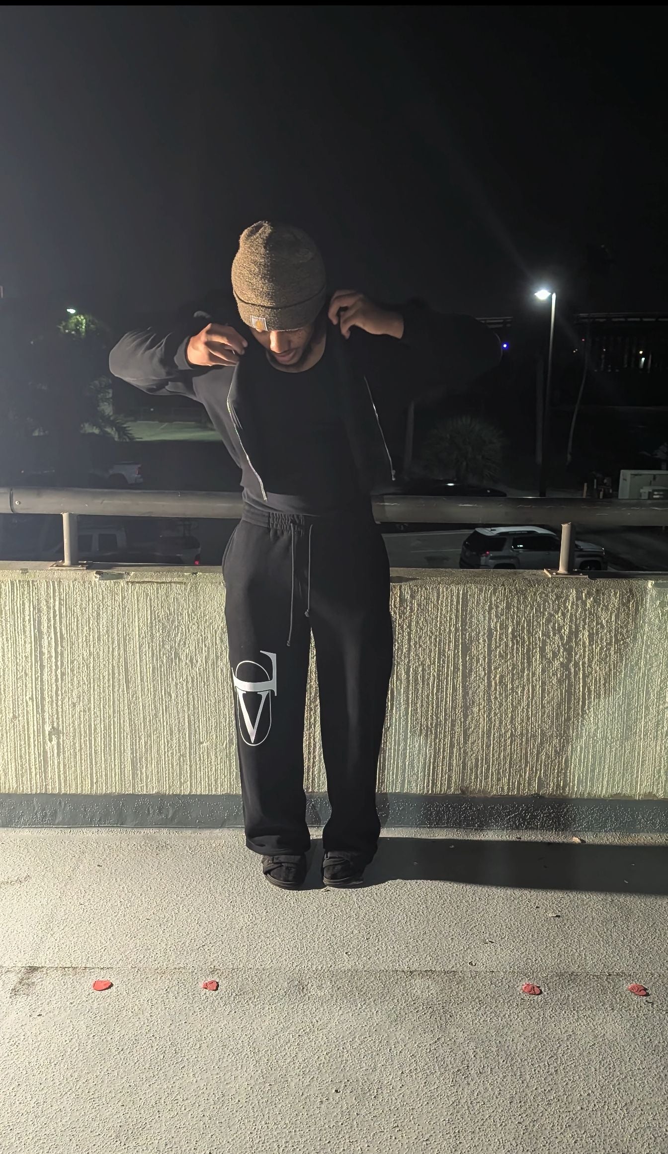 Fleece Drawstring Straight-Leg Sweatpants