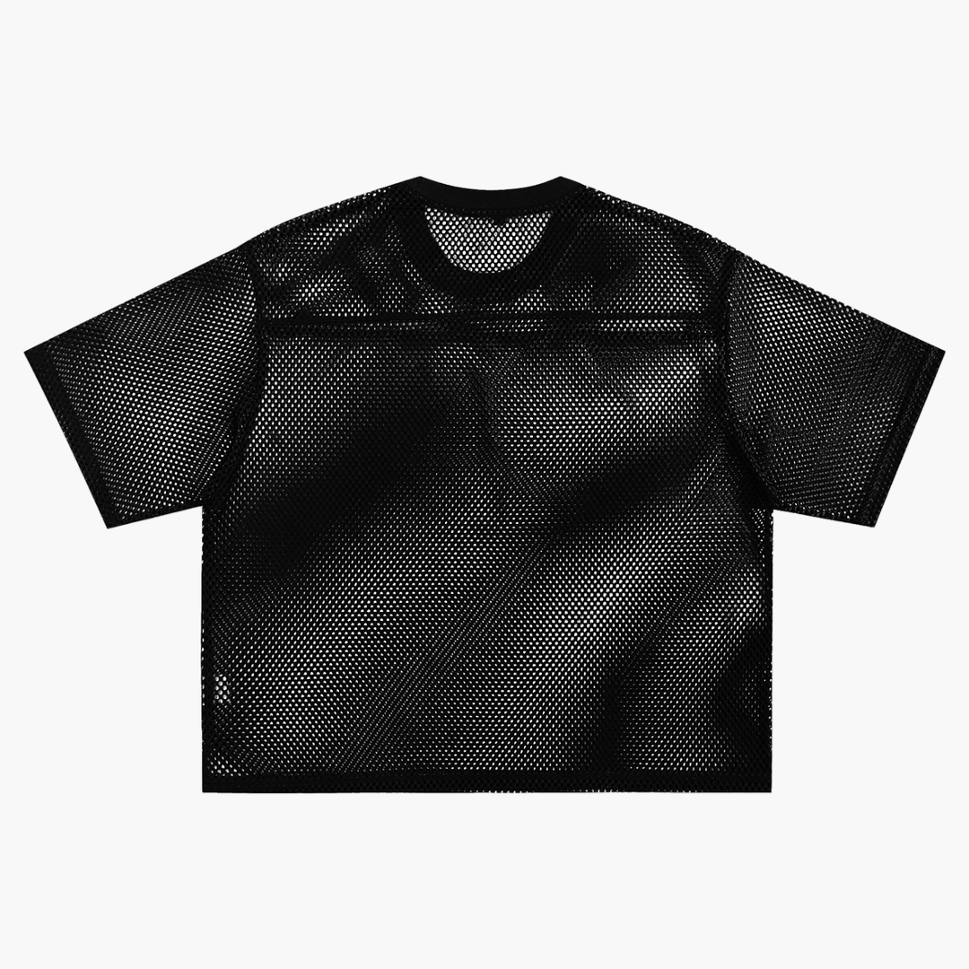 See-through Boxy Net T-shirt