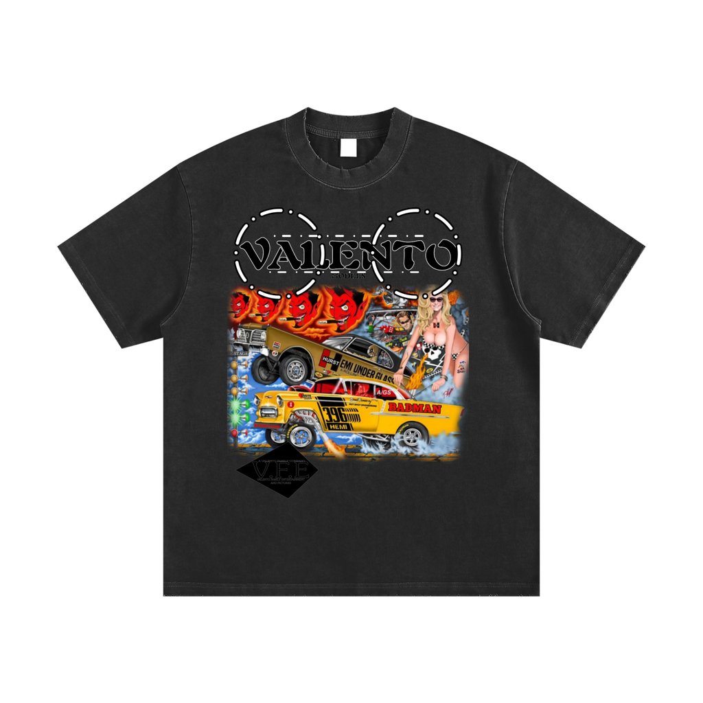 Heavyweight Vintage Washed Frayed T-Shirt