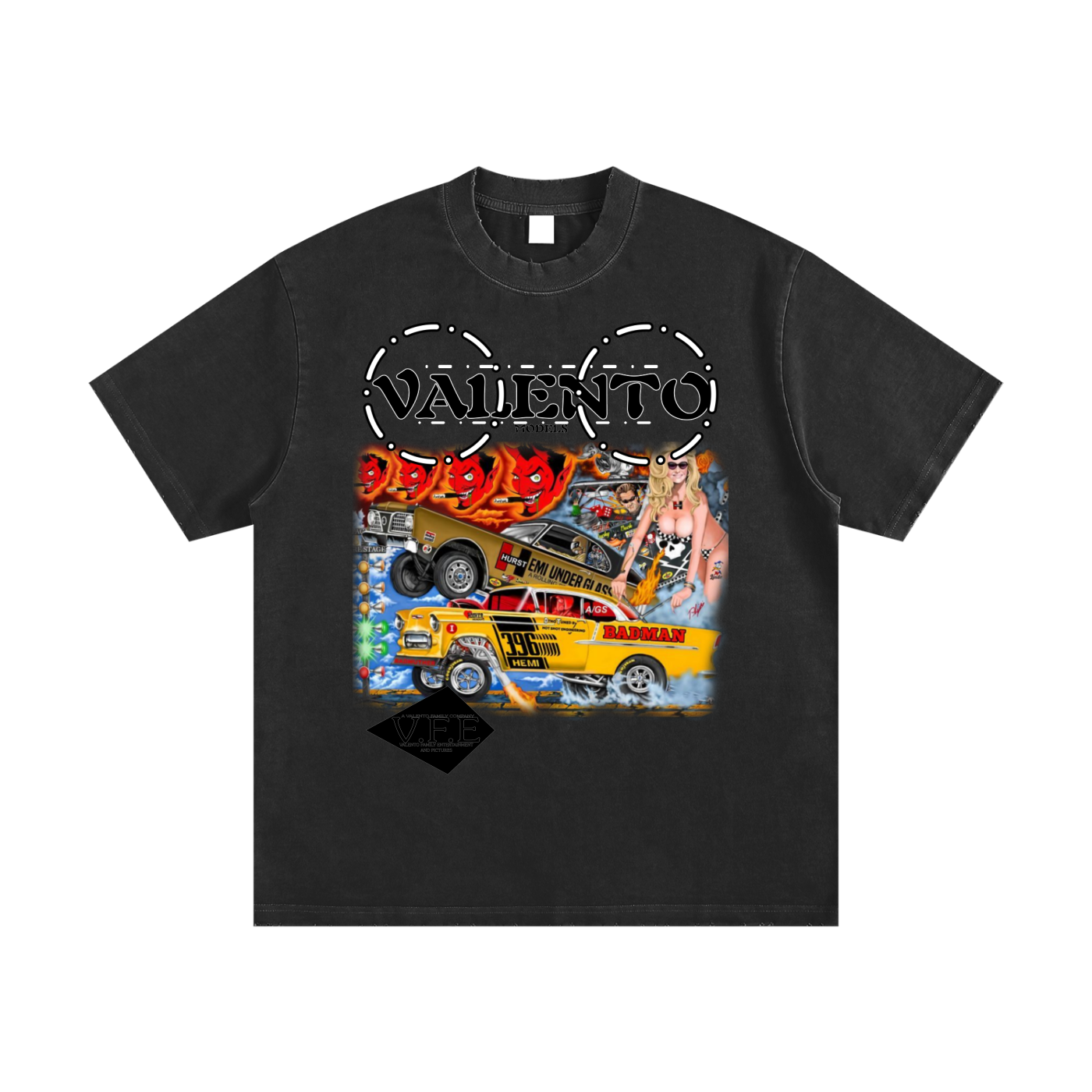 Heavyweight Vintage Washed Frayed T-Shirt