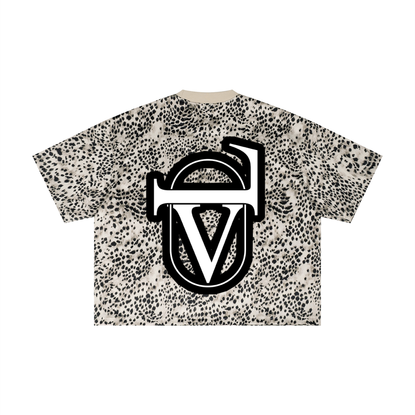Unisex Leopard Print Boxy T-Shirt
