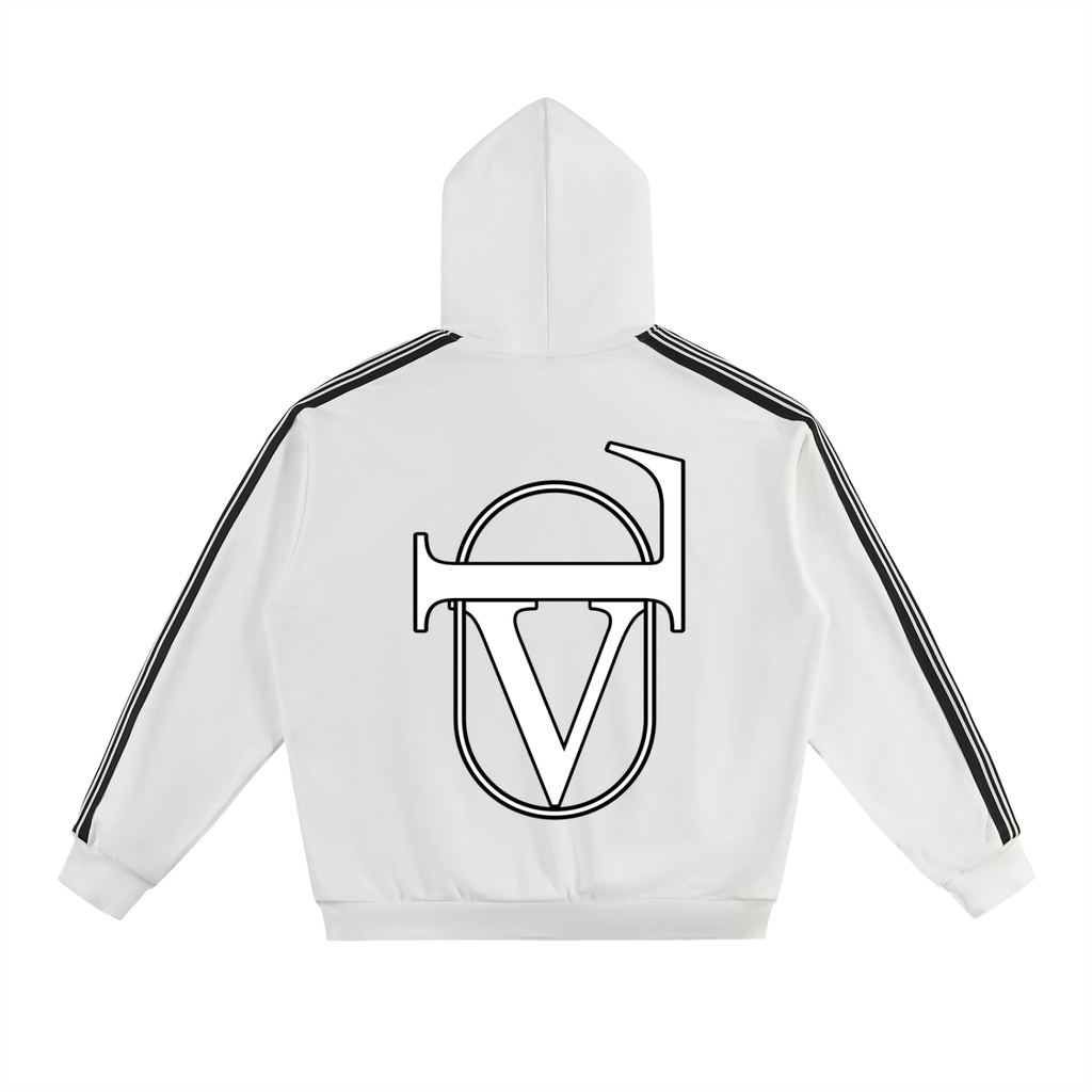 Side Stripe Drop-Shoulder Hoodie