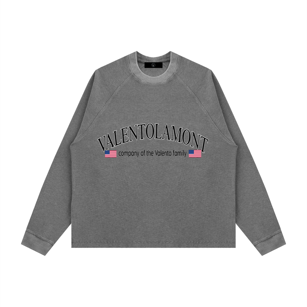 Unisex Vintage Wash Boxy  Waffle T-Shirt