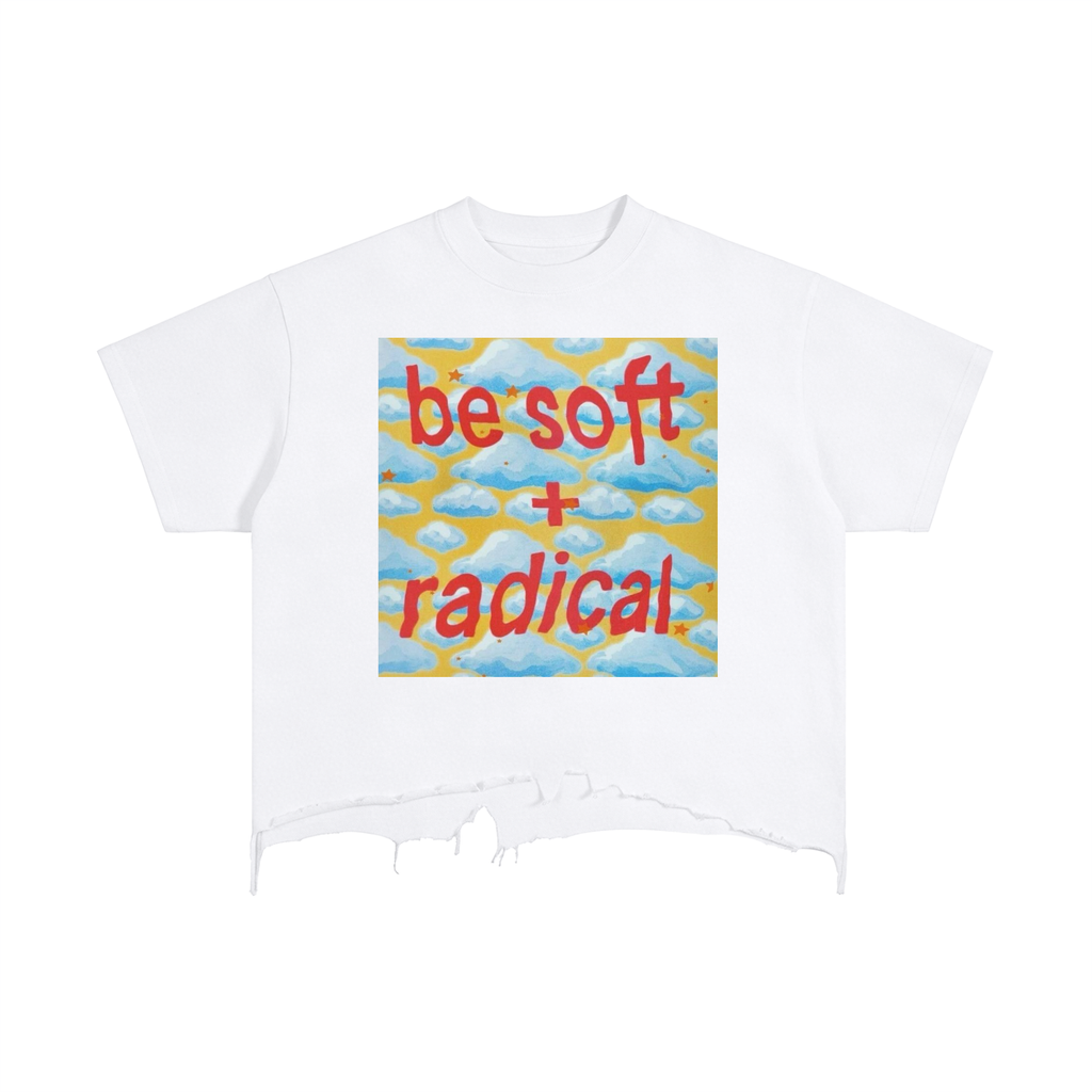 Vintage Wash Boxy Distressed Hem T-Shirt