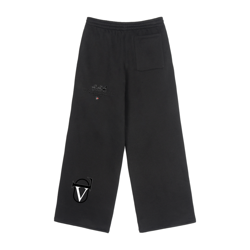 Fleece Drawstring Straight-Leg Sweatpants