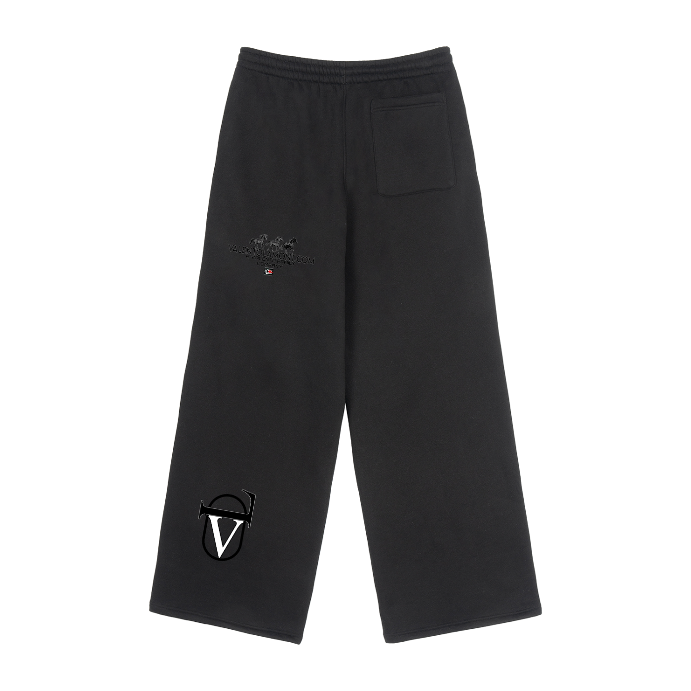 Fleece Drawstring Straight-Leg Sweatpants