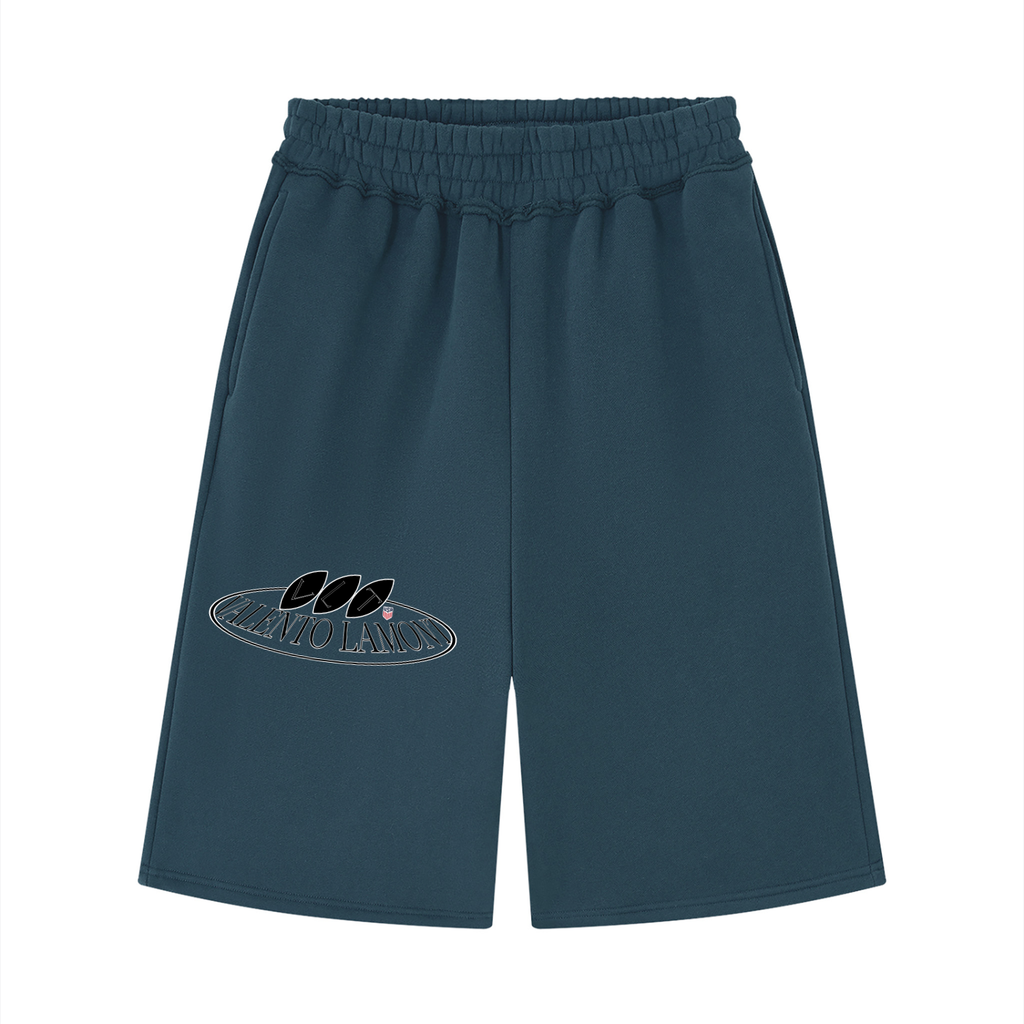 Unisex Raw Edge Fleece Shorts