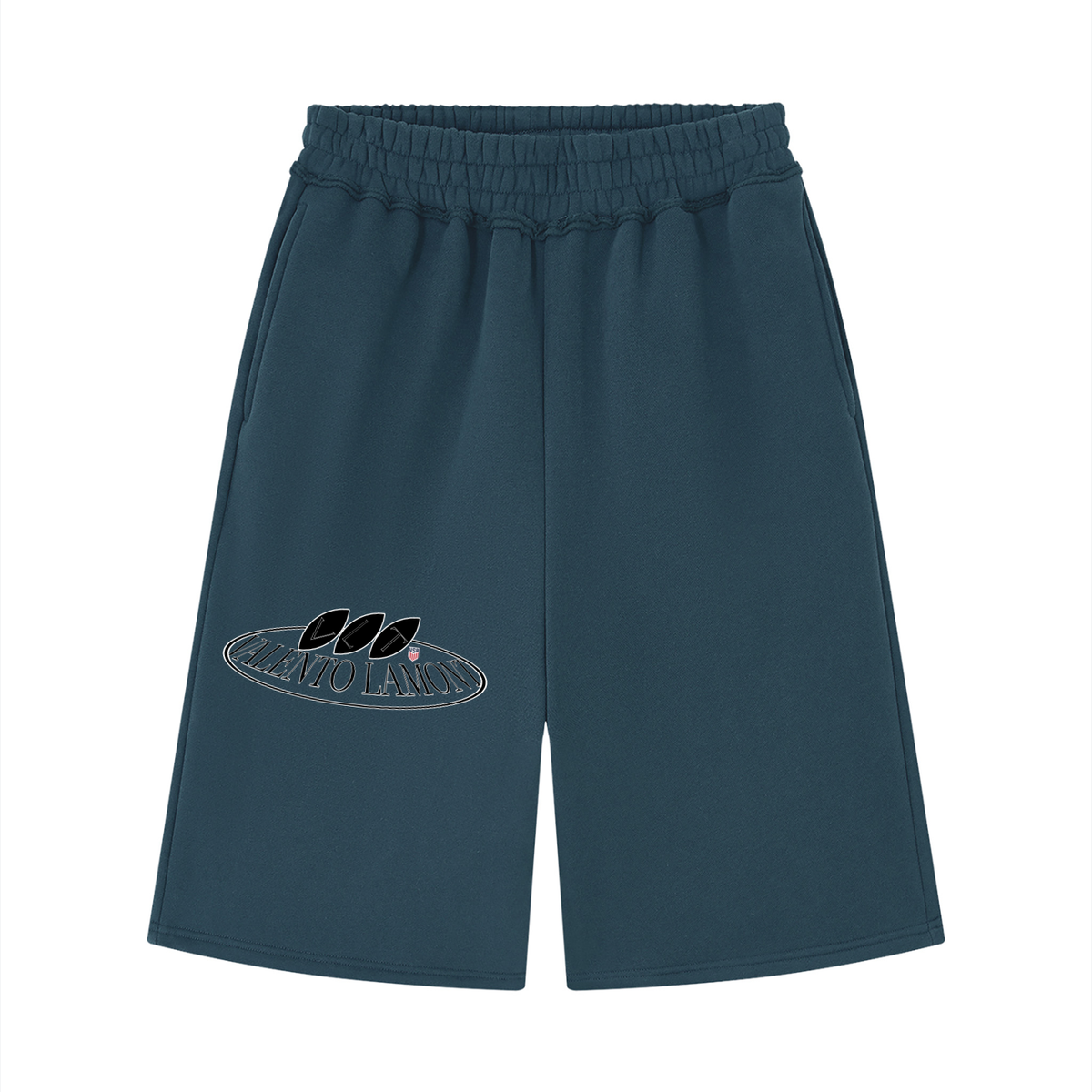 Unisex Raw Edge Fleece Shorts