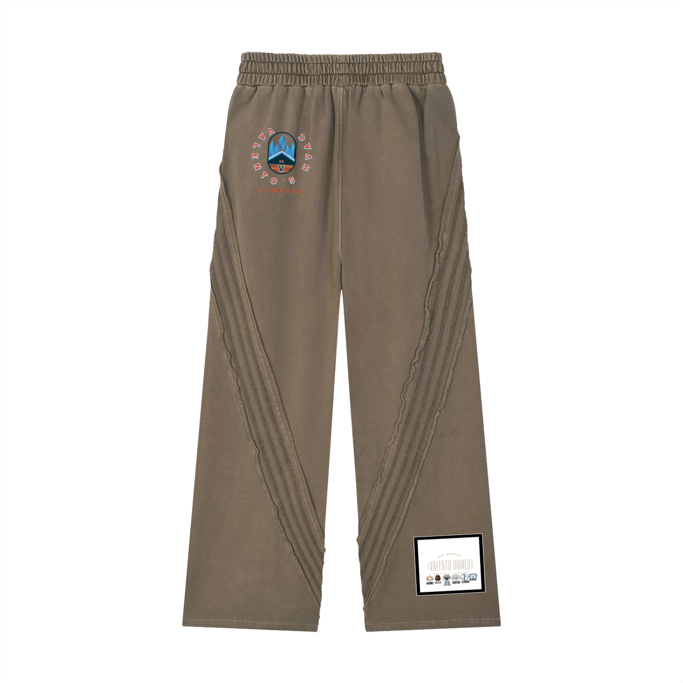 Snow Washed Tape Raw Edge Sweatpants