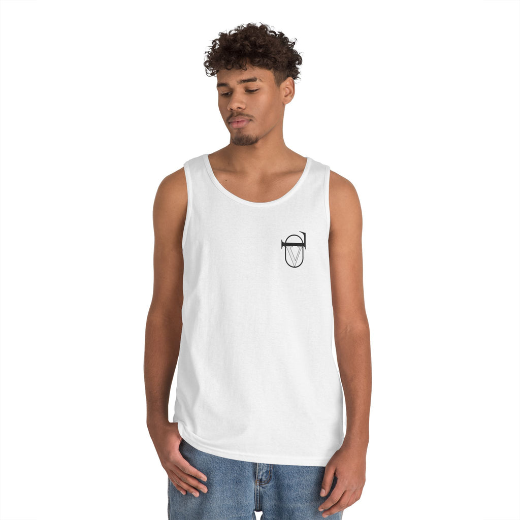 Unisex Heavy Cotton Tank Top - Comfortable Graphic Sleeveless Tee for Casual Wear, Summer Events, Gym, and Gifts