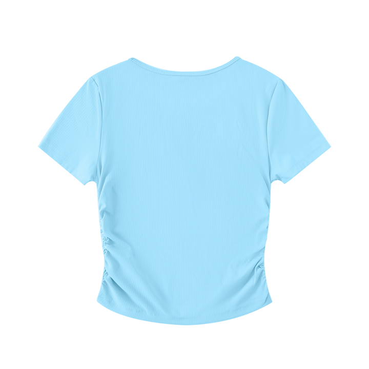 Ruched Bodycon Crop Top