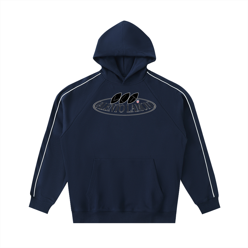 Contrast Piping Raglan Hoodie