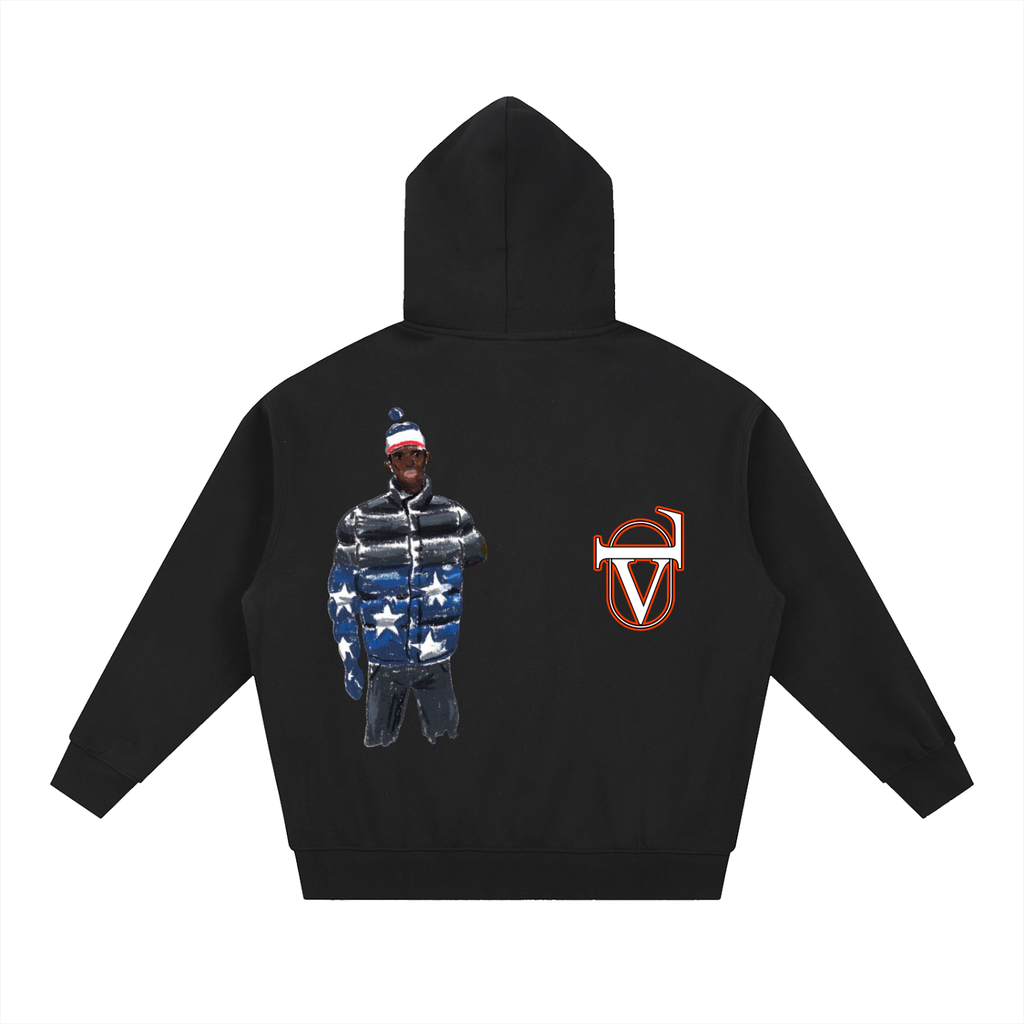 Essential Oversized Fleece Boxy Hoodie
