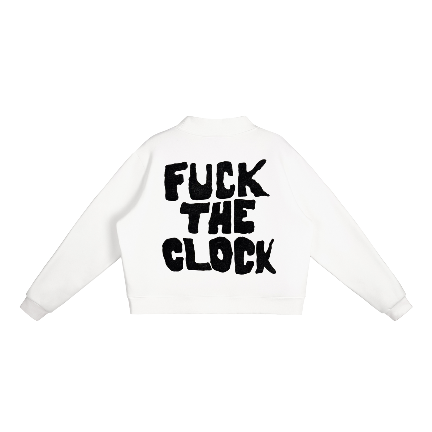Essential Fleece Mock-Neck Crew Sweatshirt