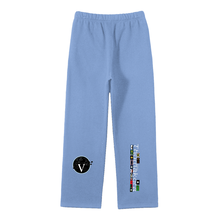 Streetwear Unisex Solid Color Fleece Straight Leg Pants