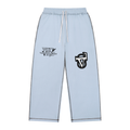 V Raw Edge Topstitch Sweatpants