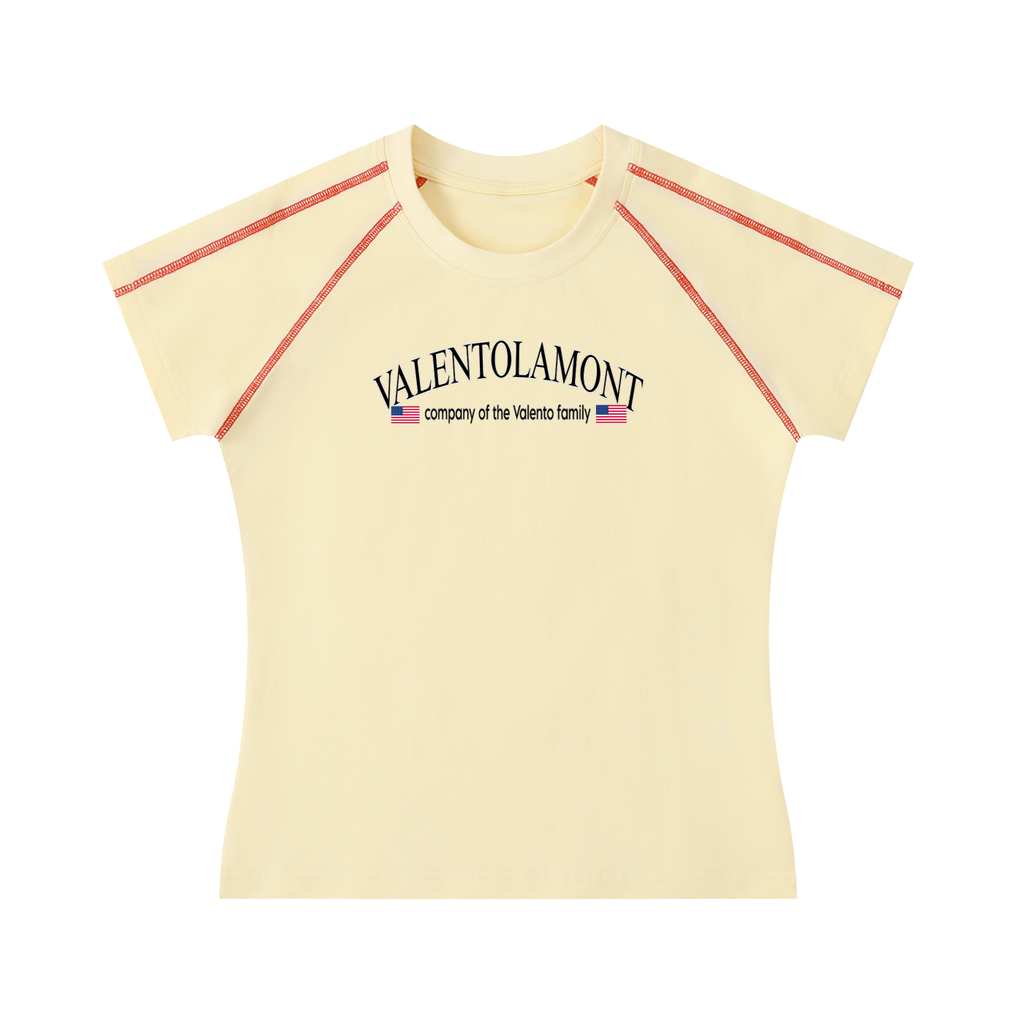 Women's Contrast Stitch Raglan T-Shirt