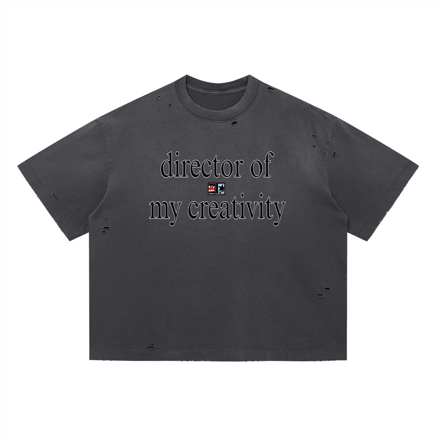 Vintage Washed Distressed Boxy Oversized T-Shirt