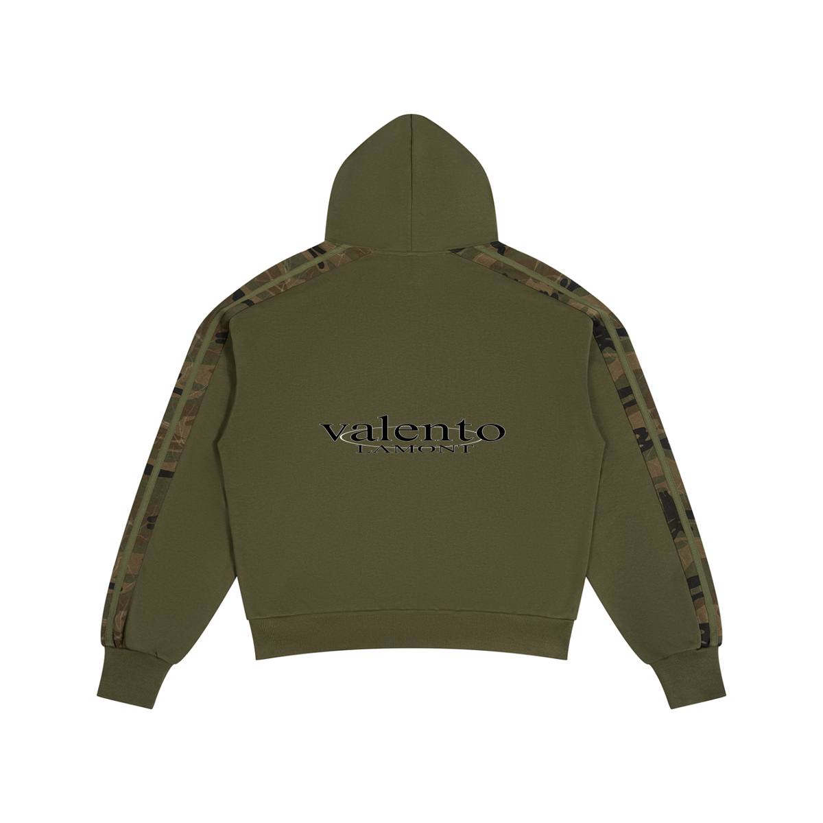 Unisex Boxy Camo Paneled Hoodie