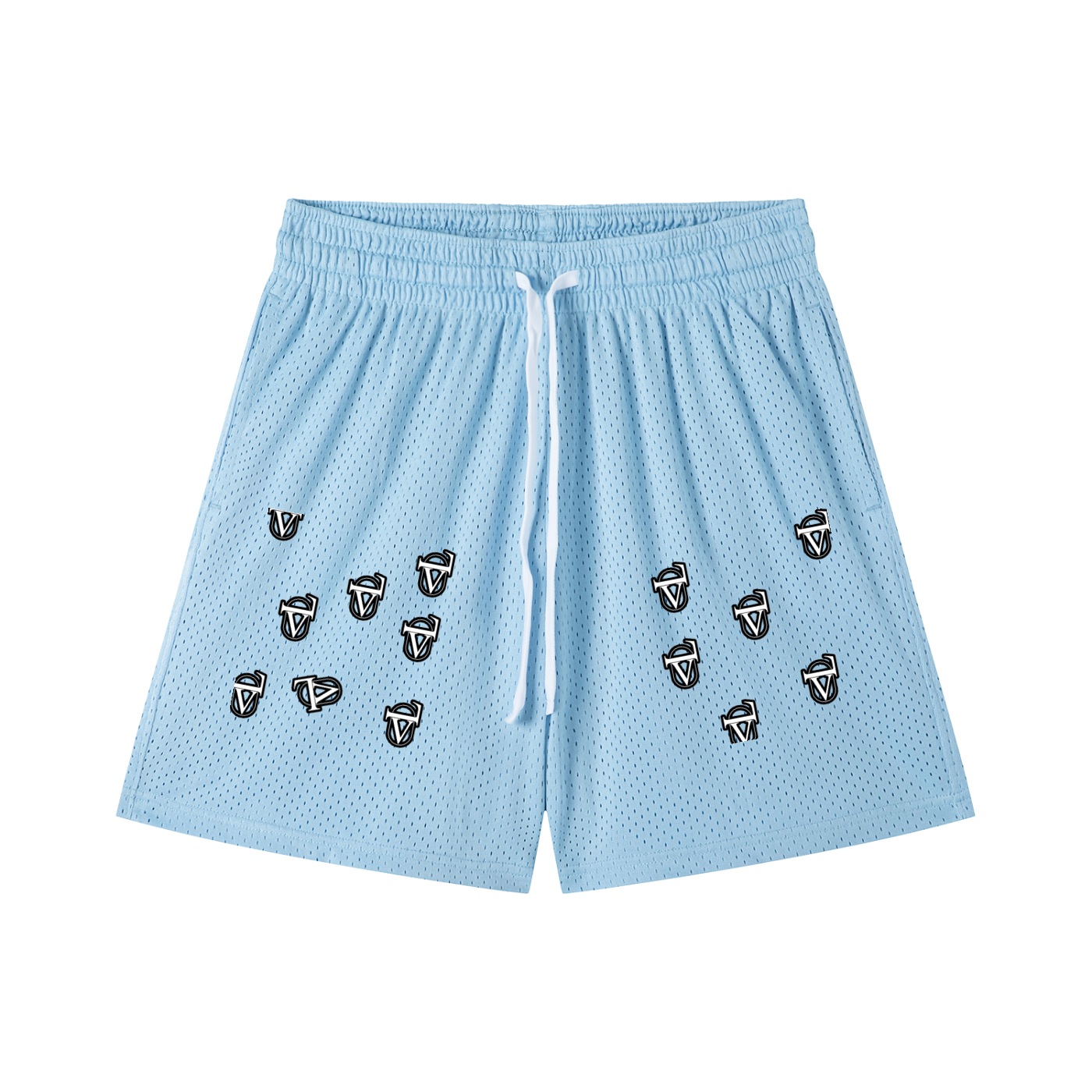 Mesh Drawstring Shorts